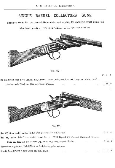 C.G. Bonehill advert 1890