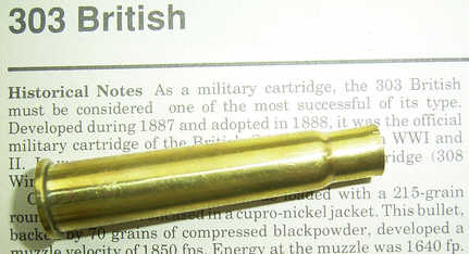 303 Case over 'Cartridges of the World'  -  6th Edition - Frank C. Barnes)