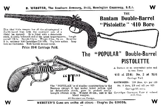BAntam and Popular pistolettes